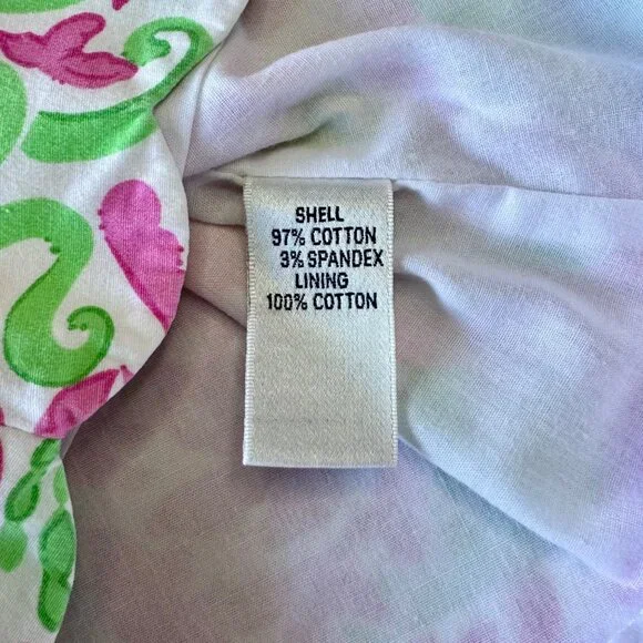 LILLY PULITZER Sea Creatures Dress Girls 3-6 Months Infant Girl Pink Green Crabs - Picture 8 of 9